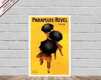 Parapluie Revel de Leonetto Cappiello 1922 - reproducción de arte vintage - Bellas Artes