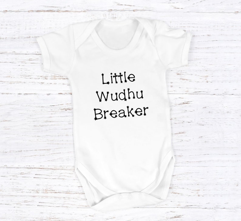 Bodysuit Clothing Muslim Islam Little Wudhu Breaker Romper Cute Islamic Funny