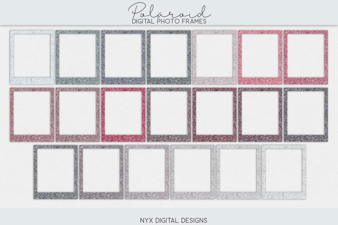 Digital Stickers Polaroid Frame Photo Frame Sticker - Etsy