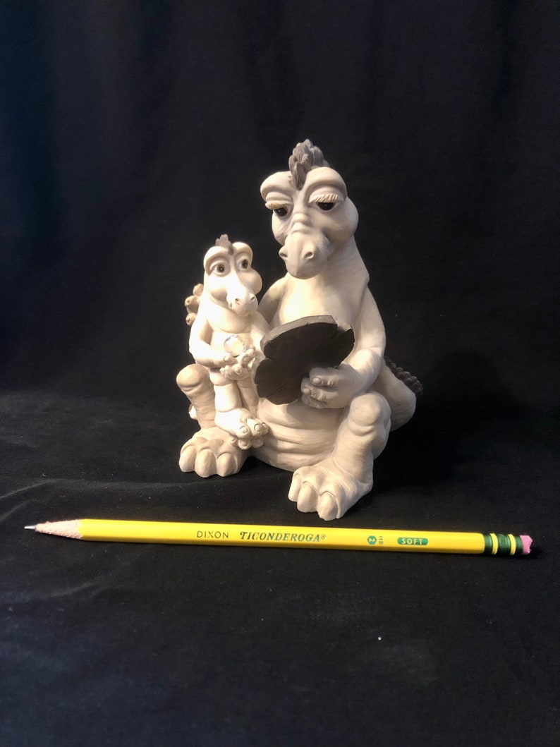 Krystonia Flayla and Jumbly Figurine. Cute Dragon Themed Etsy