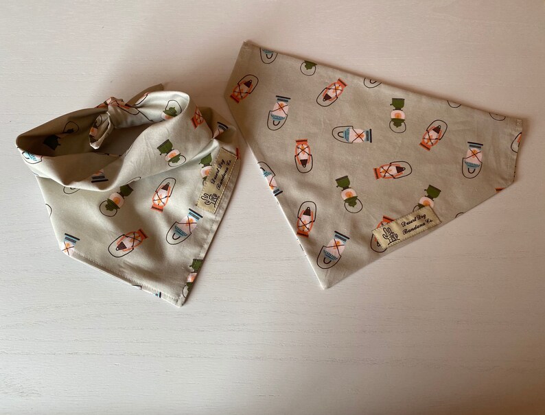 Camping Lantern Bandana Over The Collar Dog Bandana Tie On Dog Bandana Light Me Up Bandana