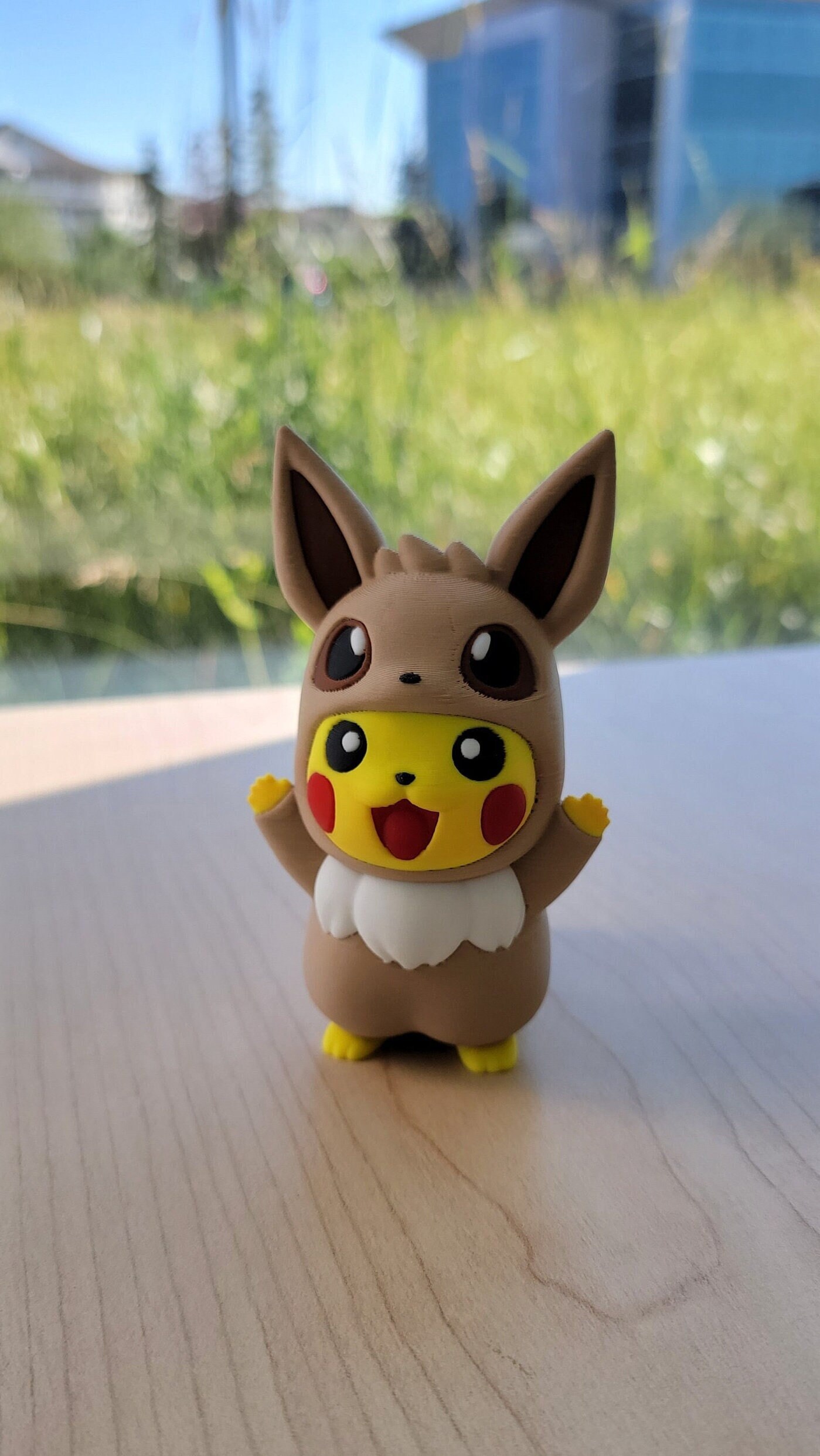 Pokemon Action Figure Camouflage Clothing Pikachu Kawaii Anime Figures  Figurine Car Decoration Model Collection Toy Kids Gifts