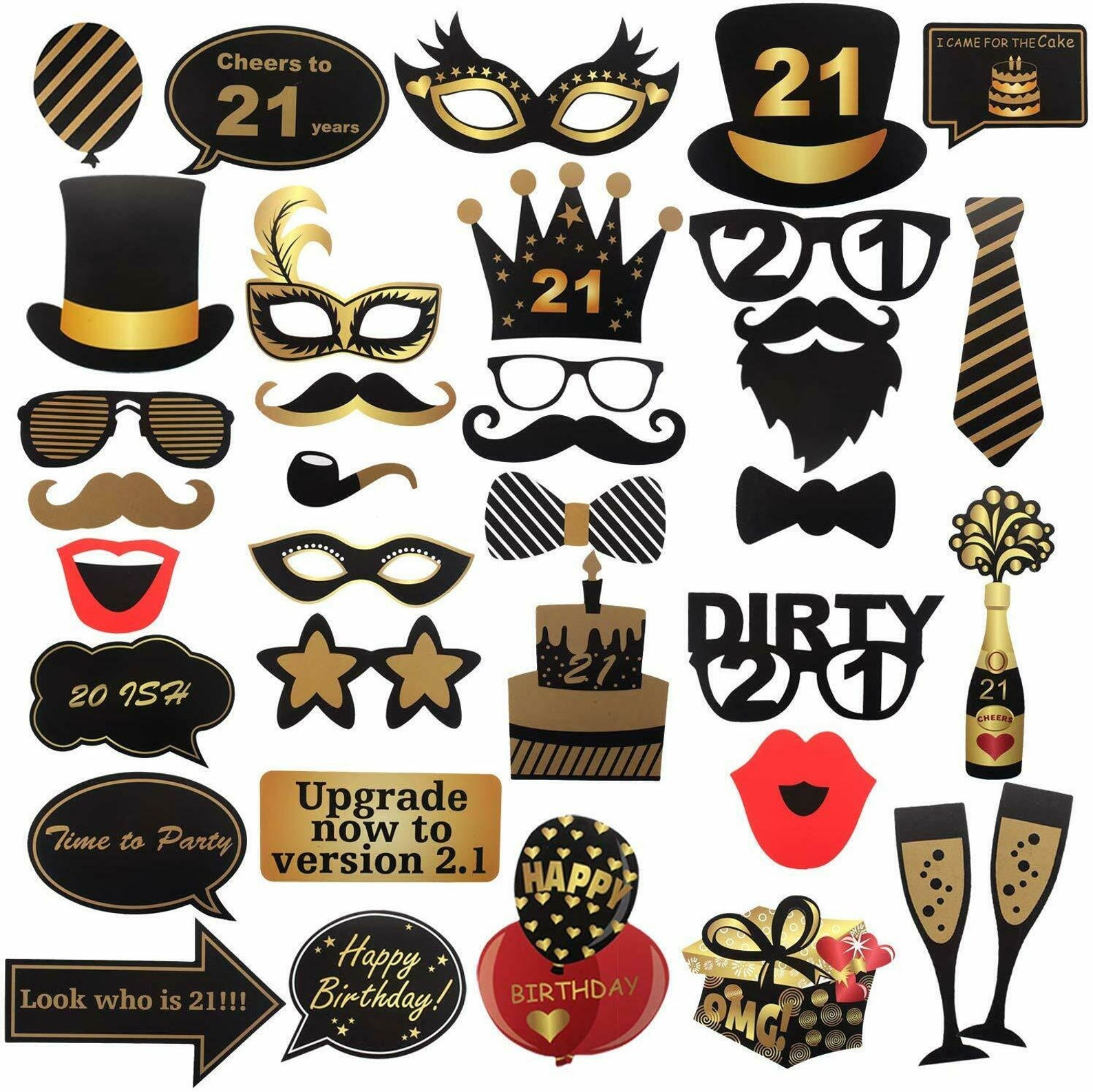 etsy 21st birthday decorations