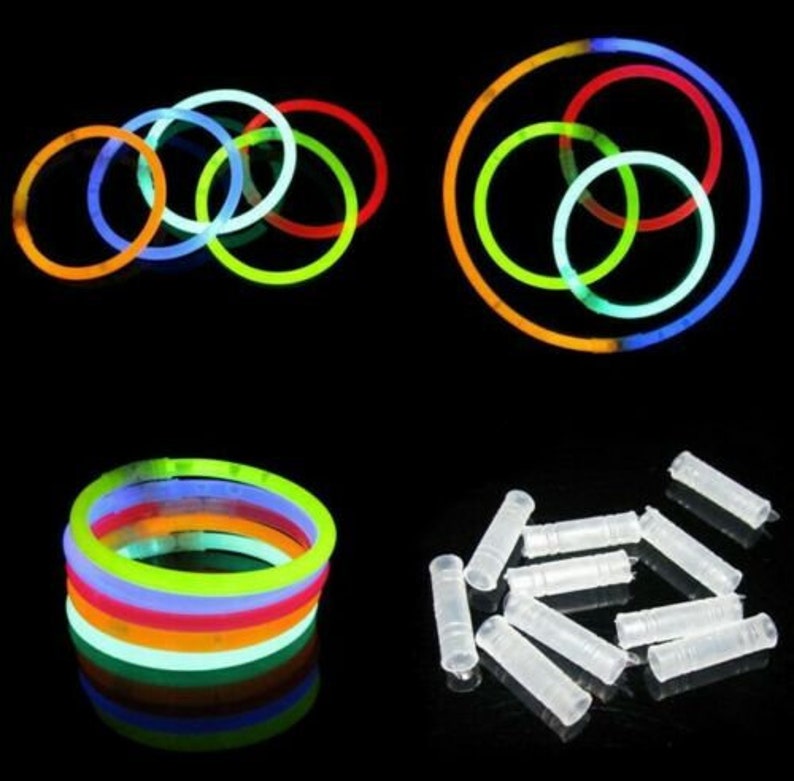 60PCS LED Party Favors Light Up Glow Toys Flashing Ring Etsy