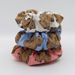 Capybara Scrunchie Pack - Cute Capybara Scrunchie Set - Capybara Gifts - Perfect Capybara Birthday Gift - Capybara Gift For Girlfriend
