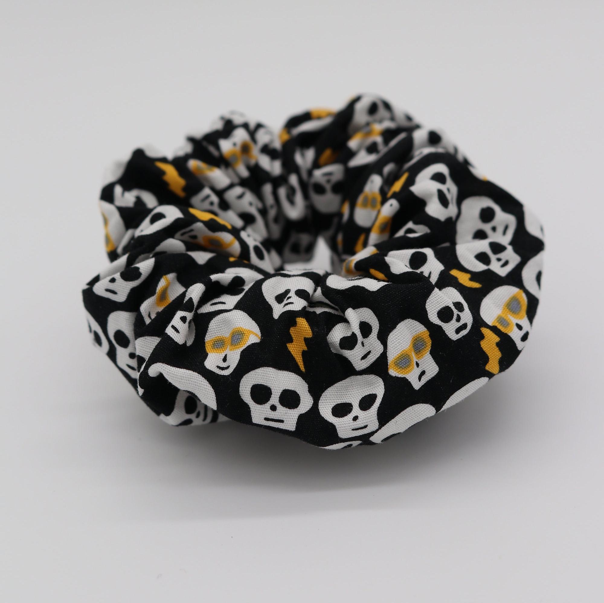 【MEDIA82】 Candy Skull Scrunchie (black) Candy Skulls Scrunchie Black - Etsy