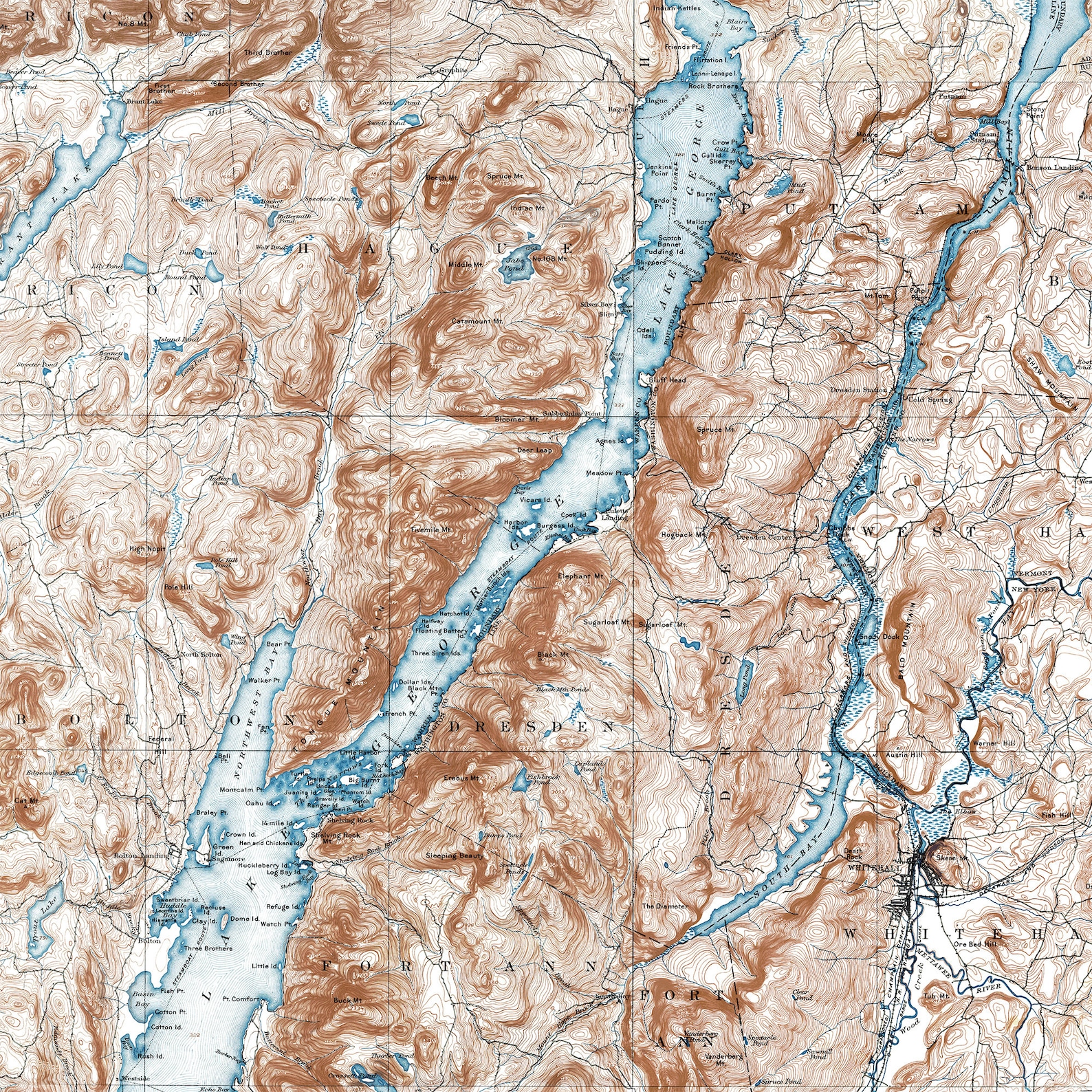 Lake George Map Historic Topographic - Il 1588xN.2183804961 7a63
