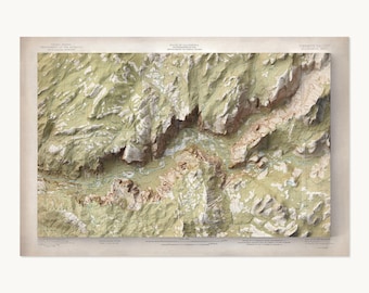 May include: A topographic map of the Trimmer Valley quadrangle in California, featuring detailed contour lines and shaded relief in shades of olive green, tan, and brown. The print includes technical cartographic text and scale bars.