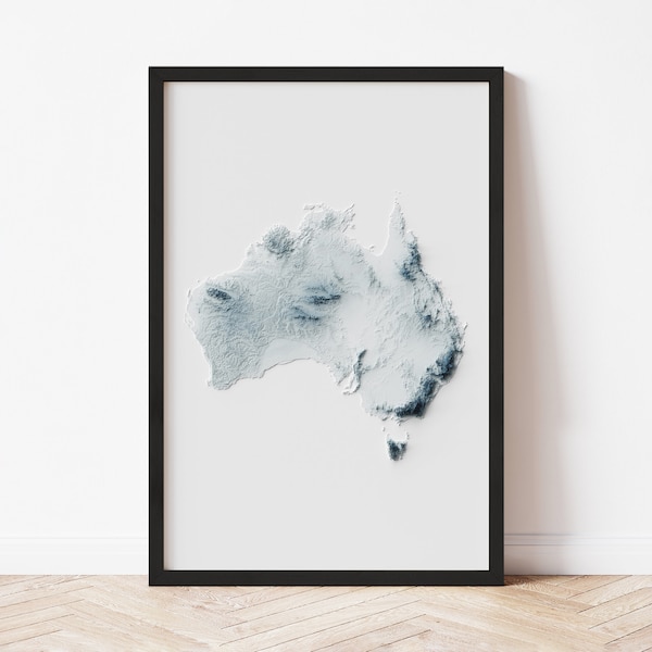 Australia Map Wall Art Etsy