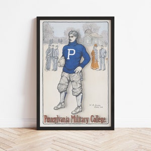 Colegio Militar de Pensilvania: Impresión Giclée de estilo vintage de 1902