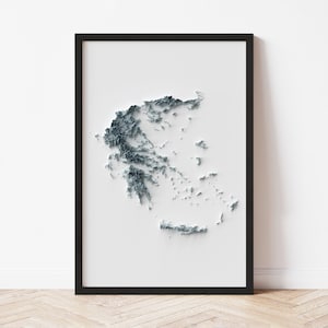 Ouachita Mountains Topographic Map Poster | Minimalist