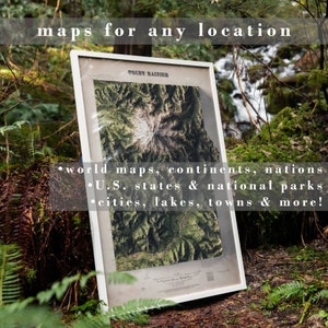 a picture of a map in the woods with the words maps for any location