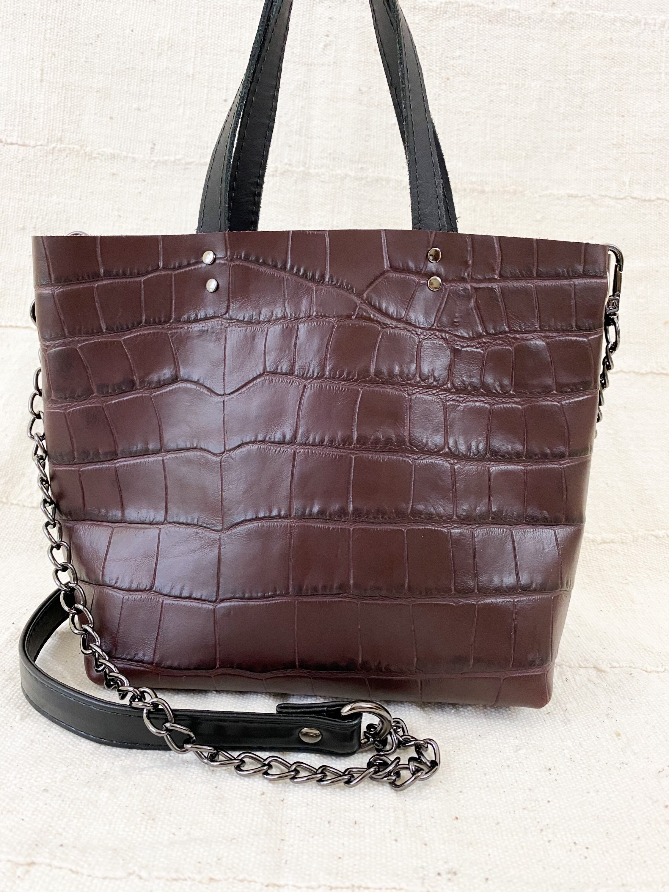 Handmade Leather Tote Bag Boho Crossbody Purse Natural - Etsy
