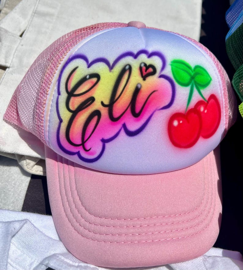 Youth hats airbrushed image 6