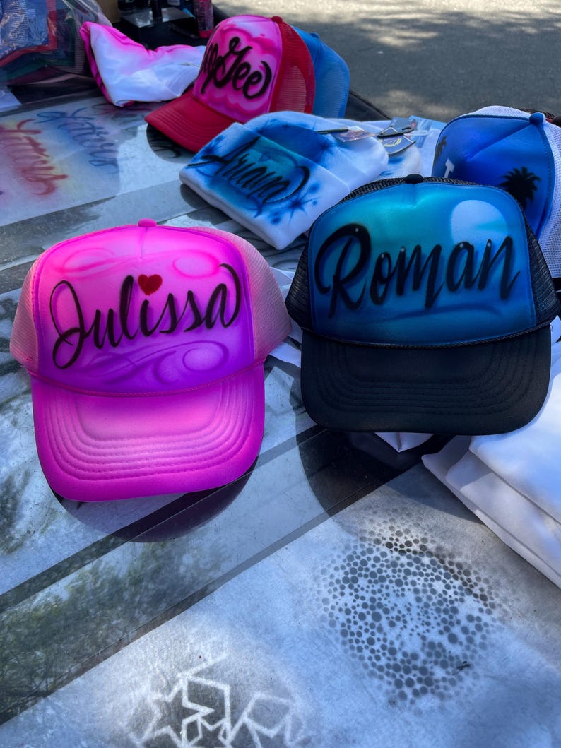 Youth hats airbrushed image 7