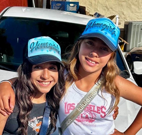 Youth hats airbrushed
