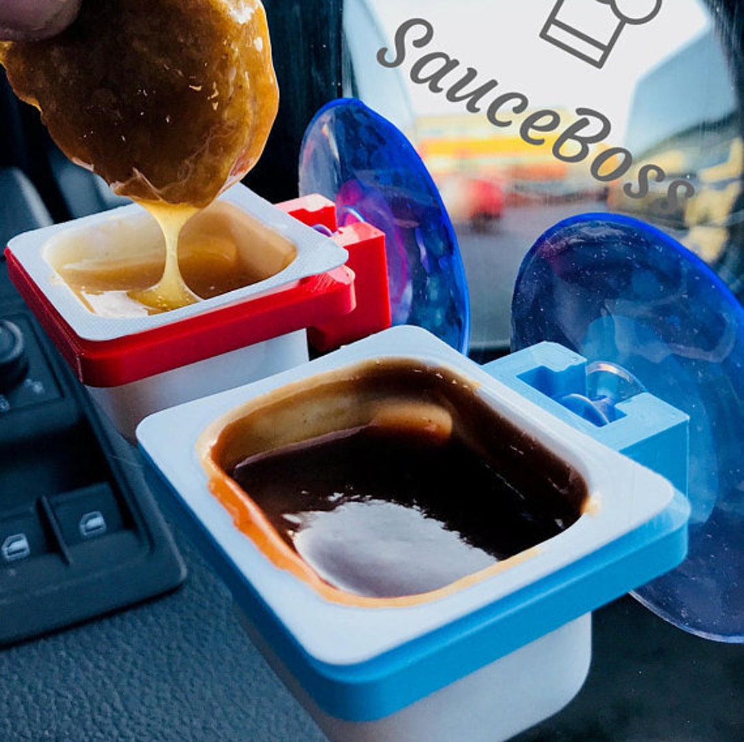 Dip Cup Clip Dipping Sauce Clip Dip Buddy Fast Food Dip Clip Car Dip Cup  Holder 3D Printed 