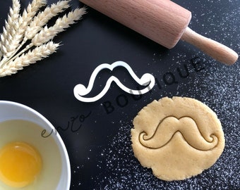Moustache Cookie Cutter 05 | Fondant Cake Decorating | UK Seller