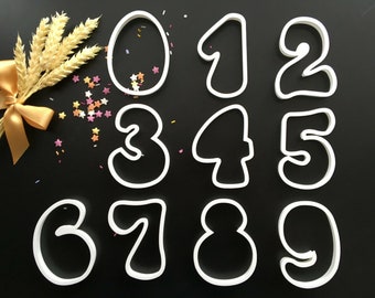 Numbers | Large | 4 inches | Cookie Cutter | Cake Decorating | UK Seller