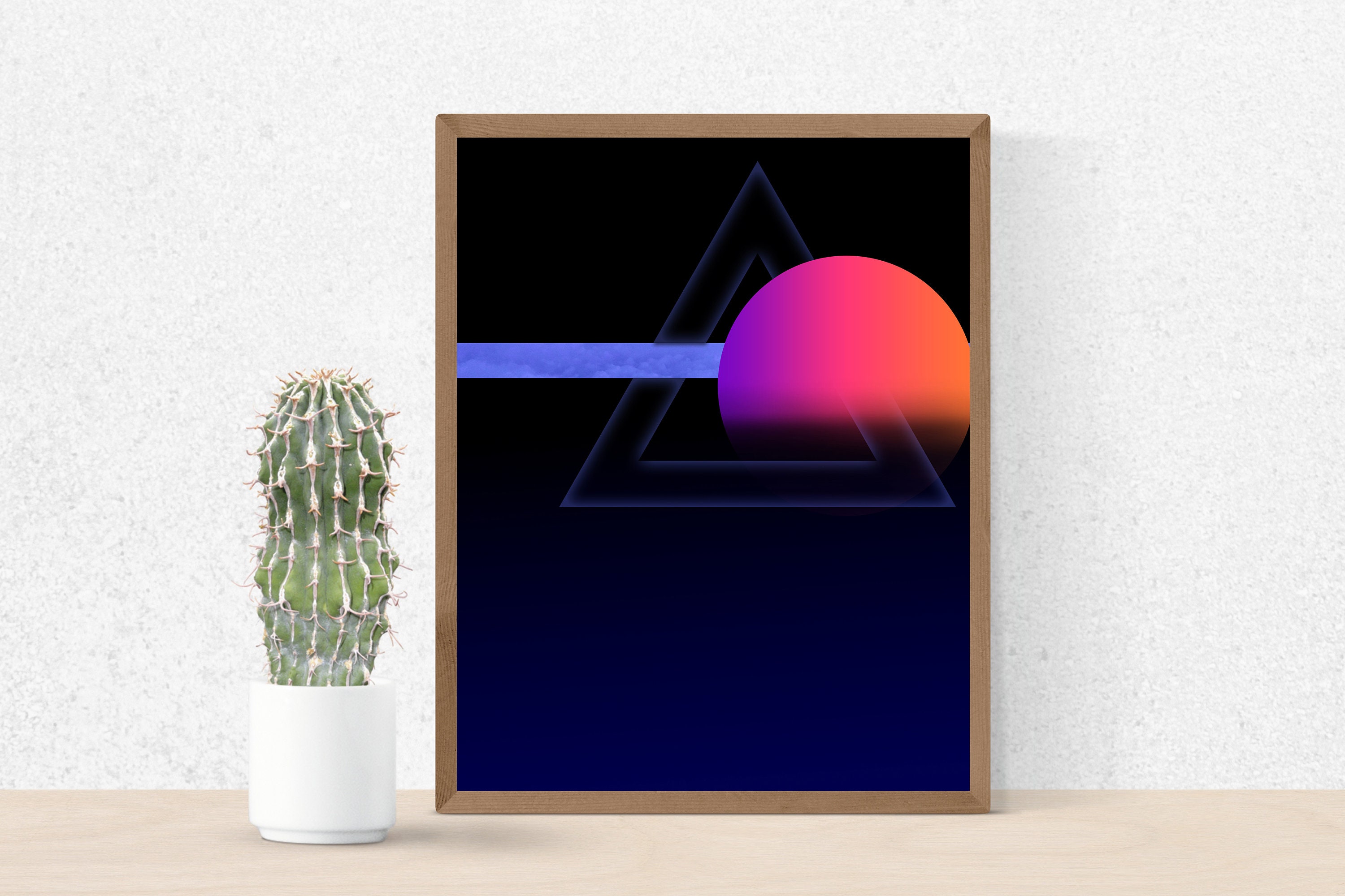 Geometric wall art prints Abstract art print Digital Etsy