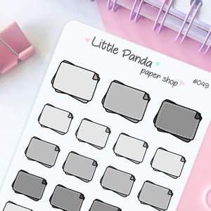 Neutral Note Planner Stickers – Cute Planner Sticker for Planner, Journal – Kawaii Planner Sticker – Planner Sticker Sheet – 049