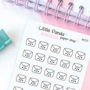 Happy Mail Planner Stickers – Cute Planner Sticker for Planner, Journal – Kawaii Planner Sticker – Planner Sticker Sheet – 057