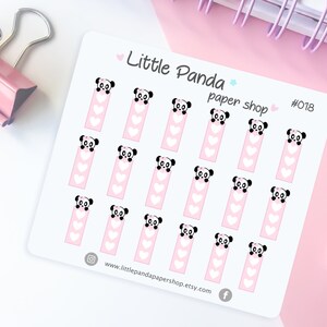 Panda Pink Checklist Planner Stickers – Adesivi Planner carini per planner, diario – Adesivo Kawaii Planner – Foglio adesivo Planner - 018