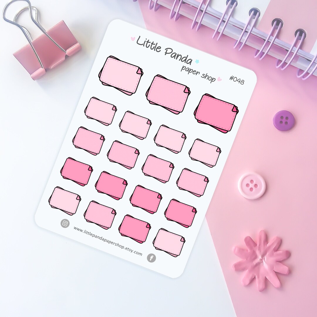 Pink Rainbow Note Planner Stickers – Cute Planner Sticker for Planner ...