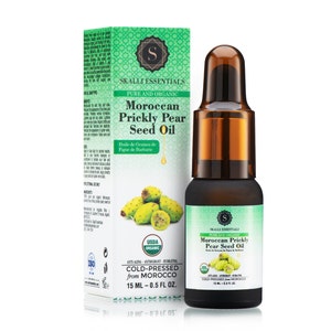 Prickly Pear Cactus Seed Oil (Barbary Fig) by Leven Rose 100% Pure Organic,  Extra Virgin, Cold Pressed, All Natural Face, Dry Skin & Body Moisturizer  and Damaged Hair Treatment 1 oz