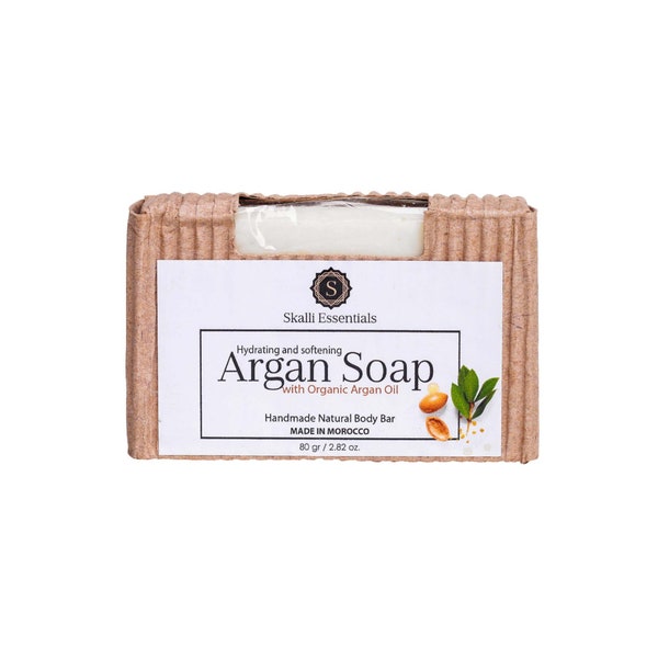 Moroccan Argan Oil Soap | Soothing Bar Soap | Non-Irritating Soap | Natural Soap | Argan Oil Bath Bar | Spa Gift for Her