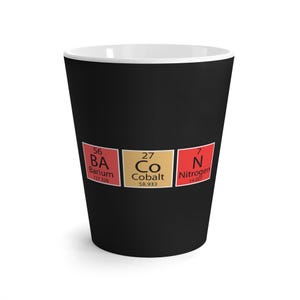 Chemistry Latte Mug, Science Lover Gift, Periodic Table Cup, Coffee Mug for Teachers, Educational Gift for Students