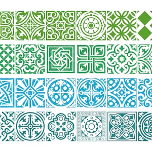 Enorme Marokkaanse tegelsbundel - SVG, PNG, JPG, commercieel gebruik, direct downloaden, bestanden voor Cricut / silhouet, Turkse tegels, patroontegels