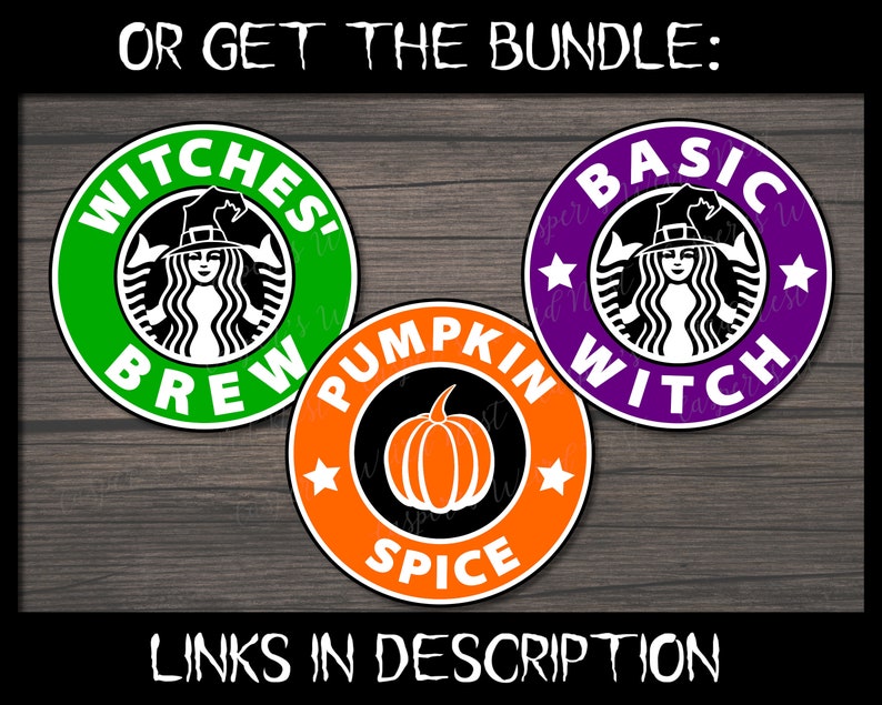 Download Witch's brew halloween Starbucks logo svg png jpg | Etsy