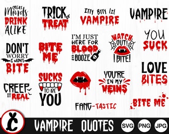 Vampire Blood - SVG, PNG, JPG, Digital Cut File, Ready to Cut, File for Cricut, Halloween Bundle, Vampire Svg, Vampire Quote, Vampire Bundle