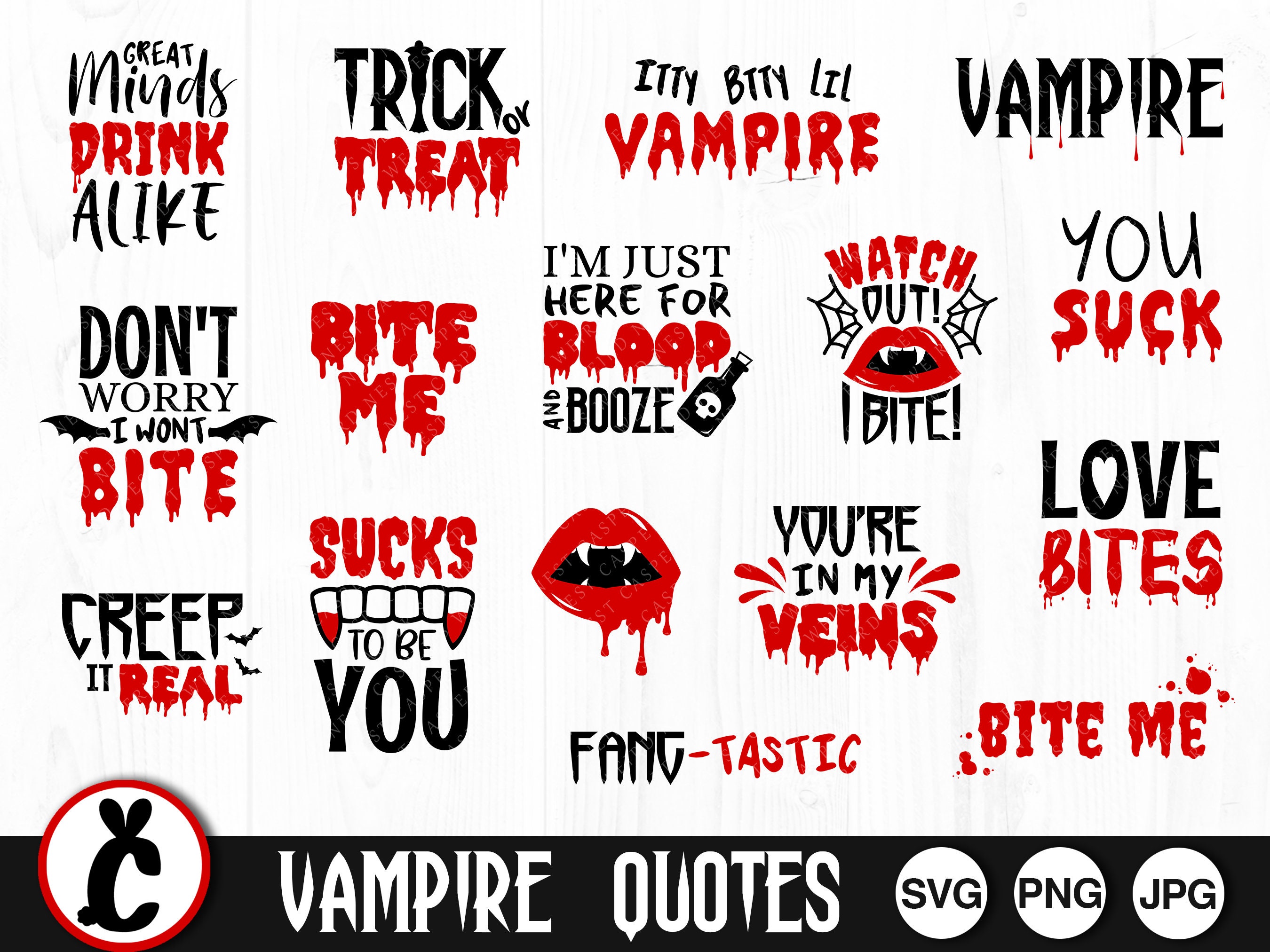 Vampire Fangs Sticker for Sale by Kaitie-Marie
