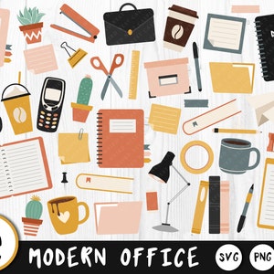 Modern Office - Svg Bundle, SVG, PNG, JPG, Digital Download, Ready to Cut, File for Cricut, Commercial Use, Transparent Background, Cut File