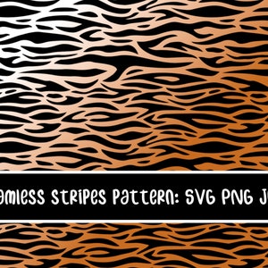 Seamless Tiger Stripes pattern, digital download, digital repeatable  pattern, png jpg svg eps .ai vector pattern, high quality animal print