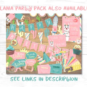 Printable Llama Cupcake Toppers! - Llama Birthday Party - Instant ...