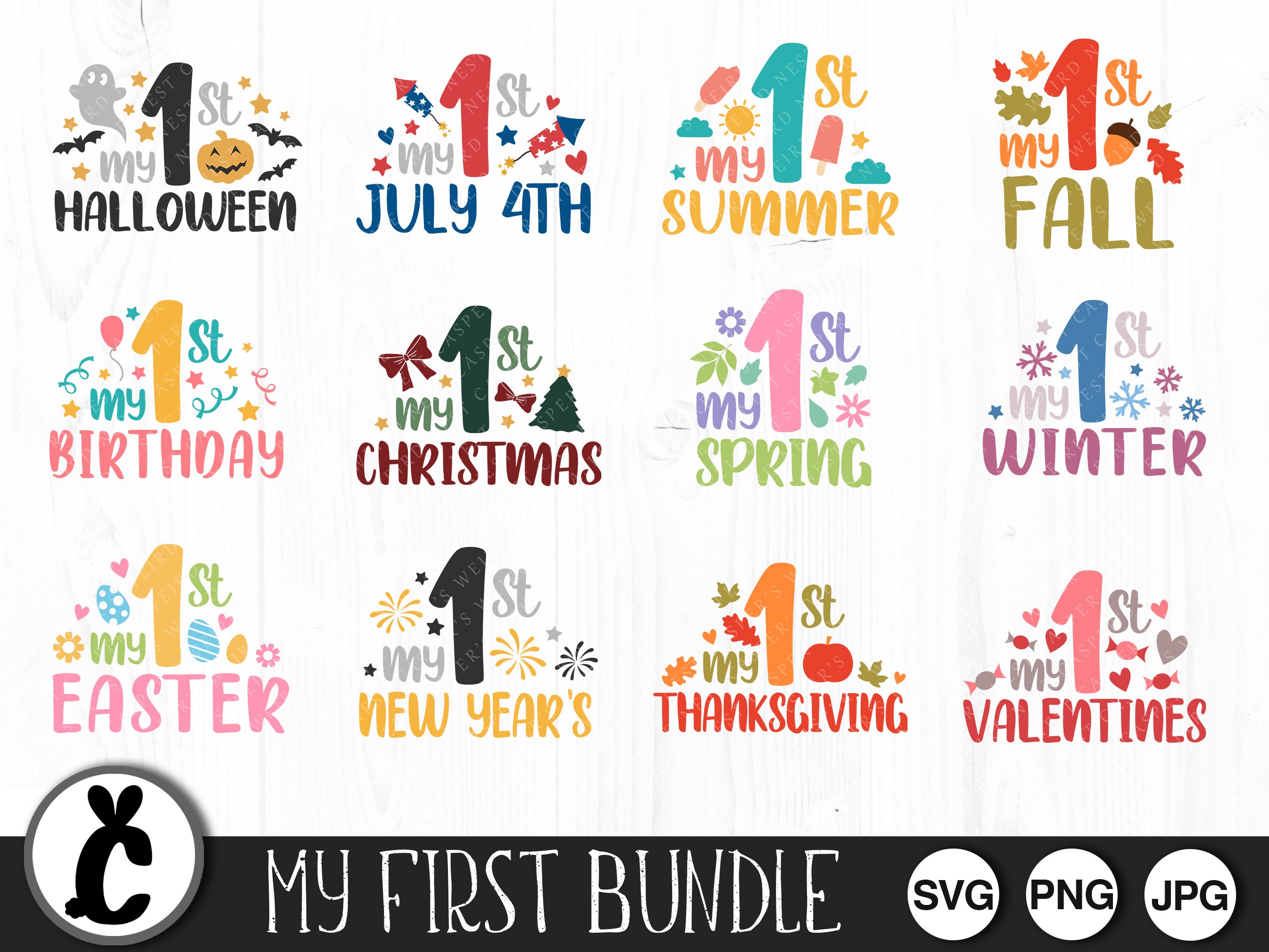 【☺︎】 Mein erstes Bundle - SVG, PNG, JPG - Kommerzielle Nutzung, Digital