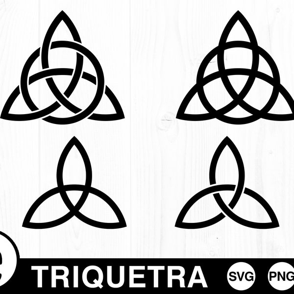 Triquetra Symbol, SVG, PNG, JPG, Digital Cut File, Commercial Use, Instant Download, Ready to Cut, Power of 3, Ancient Symbol, Triple Knot