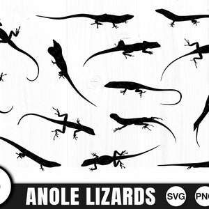 Anole Bundle - SVG, PNG, JPG - Commercial Use, Digital Cut Files, Green Anole, Cricut Files, Digital Download, Lizard Svg, Instant Download