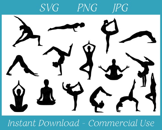 set of person doing yoga poses 688149 Vector Art at Vecteezy