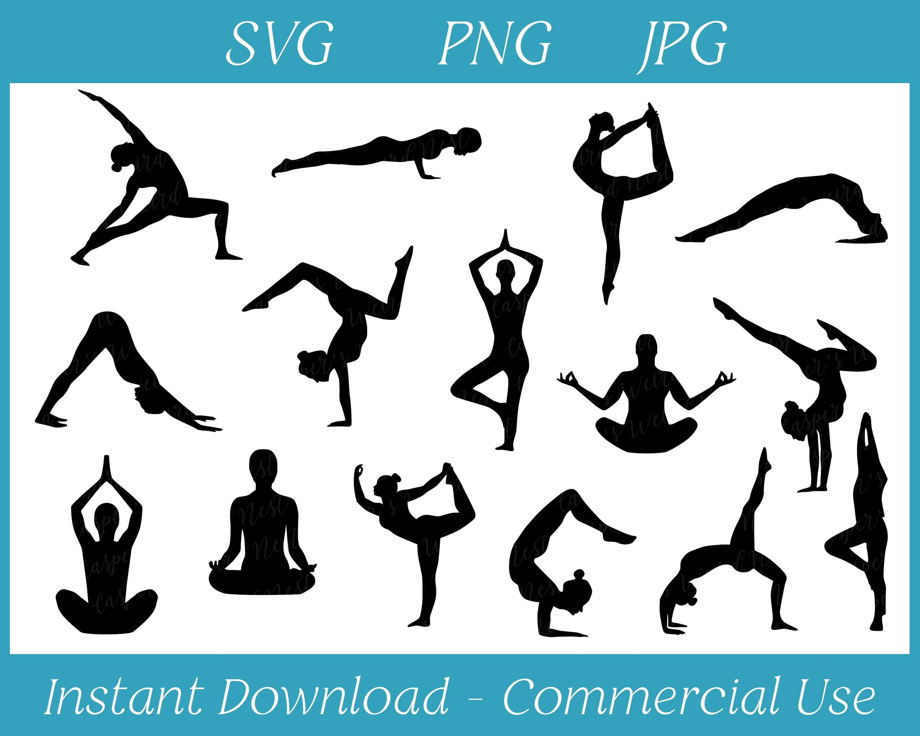 Yoga Poses Black Silhouettes Stock Illustration - Download Image Now - Yoga,  In Silhouette, Tree Pose - iStock