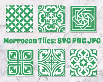 Moroccan Tile SVG Bundle – Pattern Tiles, Cricut & Silhouette (Digital Download)
