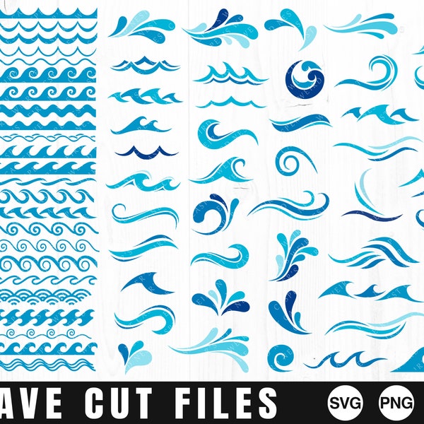 Wave Bundle - SVG, PNG, JPG, Digital Cut File, Commercial Use, Instant Download, Ready to Cut, Wave Svg, Wave Cut File, Drop Svg, Tidal Wave