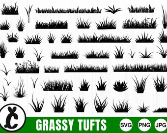 Grass Bundle - SVG PNG JPG - Digital Cut File, Commercial Use, Instant Download, Grass Cut File, File for Cricut, Ready to Cut, Cutting File