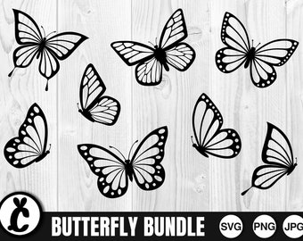 Butterfly Bundle - SVG, PNG, JPG - Butterfly Cut file, Digital Cut File, Butterfly Svg, Digital Download, Files for Cricut, Ready to Cut