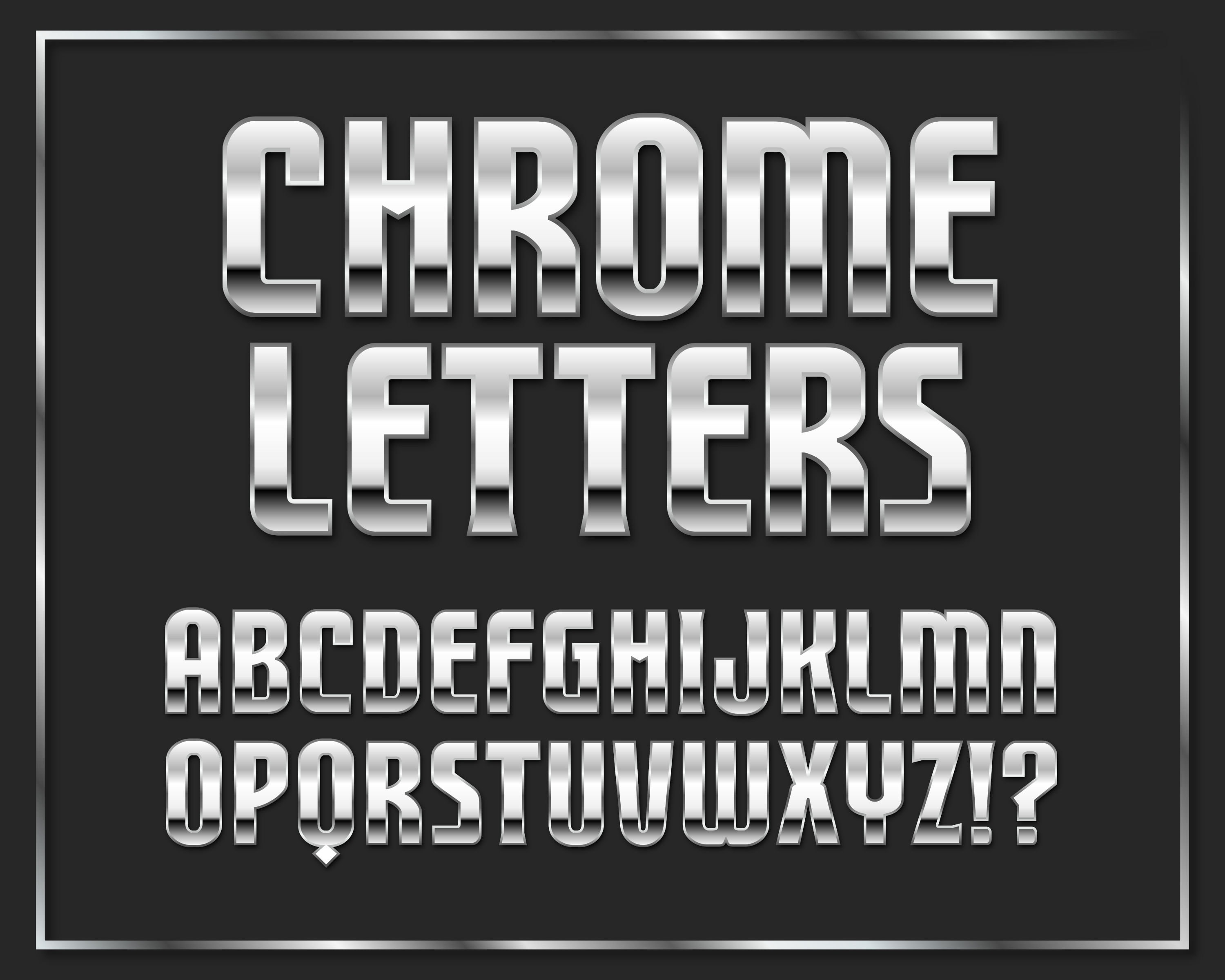 PNG Shiny Chrome Alphabet / Letters PNG ONLY Transparent - Etsy