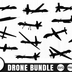 Militaire drones - SVG, PNG, JPG - onbemande drone, commercieel gebruik, digitaal gesneden bestand, vliegtuig Svg, drone Svg, drone clipart, drone png