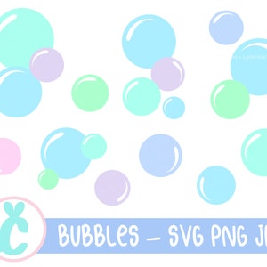 Burbujas de jabón - SVG, PNG, JPG - Uso comercial, Descarga instantánea, Archivos para Cricut, Archivo de corte digital, Listo para cortar, Burbuja Svg, Svg en capas